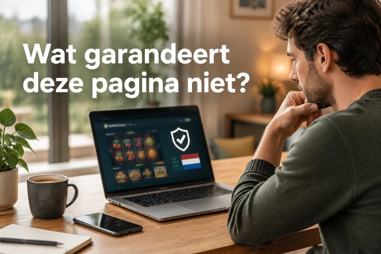 Wat garandeert deze pagina niet?